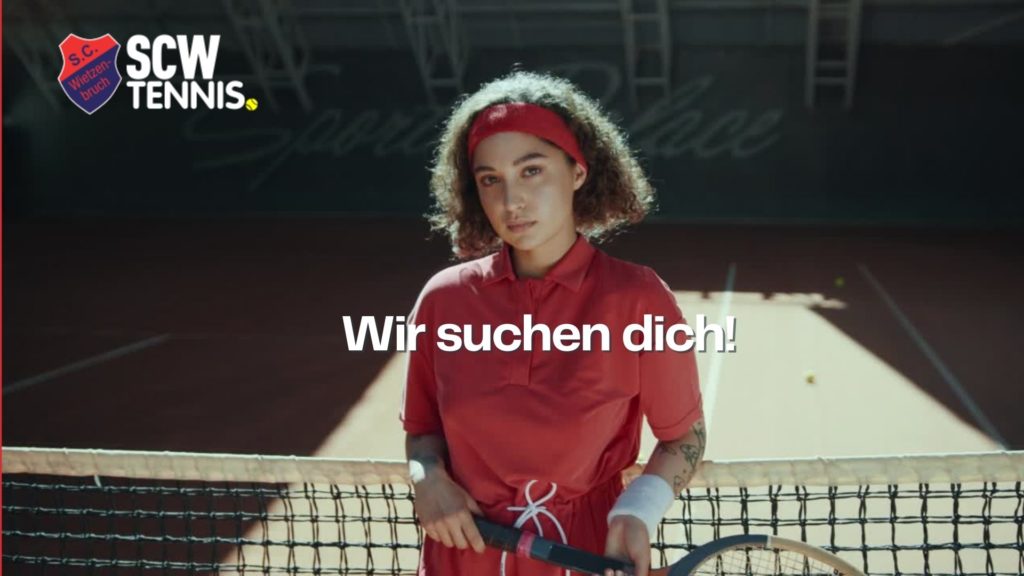 Rot-Tennis-Video-Mode-Ausverkauf-Animiertes-Poster